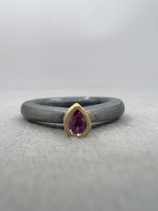ANILLO TEAR ZAFIRO ROSA