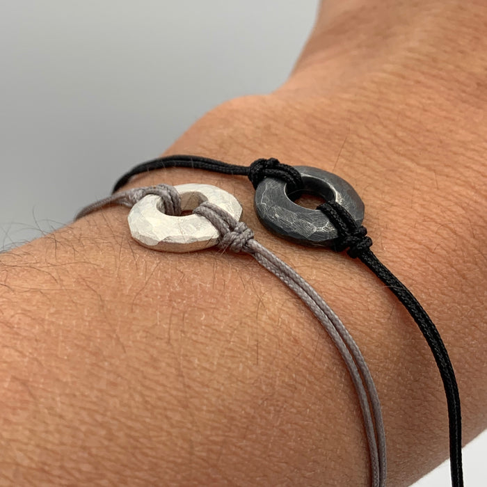 PULSERA DISC PLATA