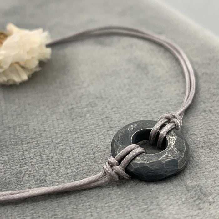 PULSERA DISC PLATA