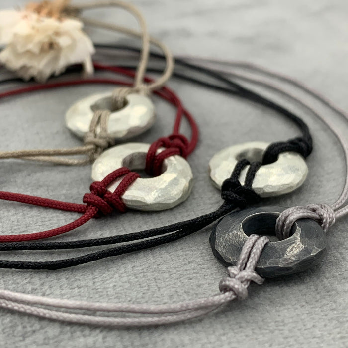 PULSERA DISC PLATA