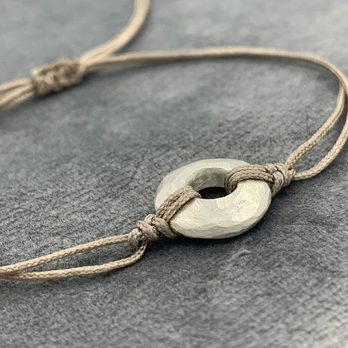 PULSERA DISC PLATA