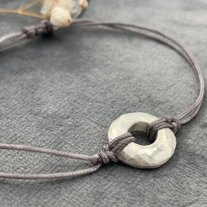 PULSERA DISC PLATA