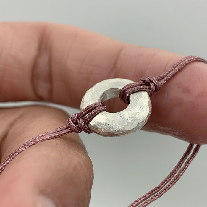 PULSERA DISC PLATA