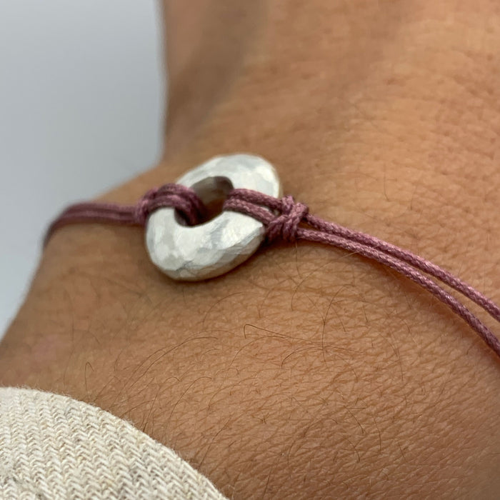 PULSERA DISC PLATA