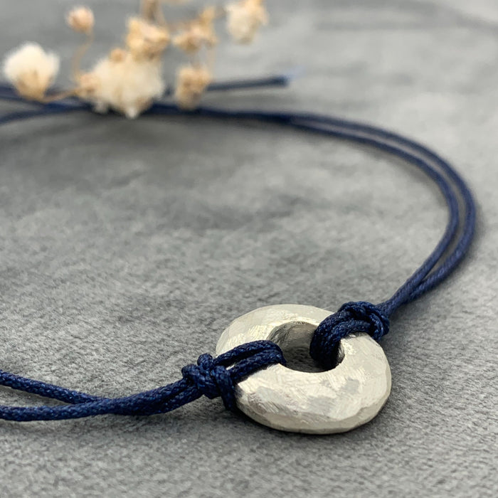 PULSERA DISC PLATA