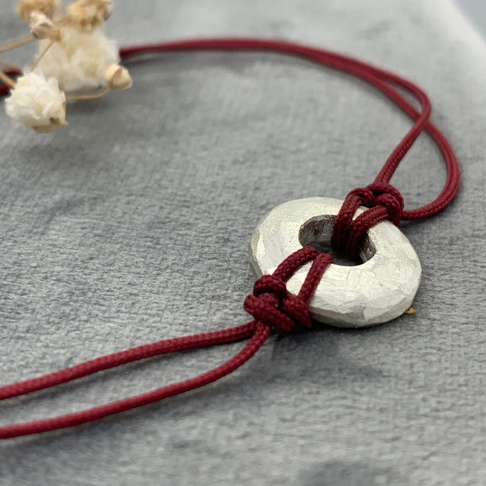 PULSERA DISC PLATA
