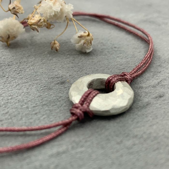 PULSERA DISC PLATA