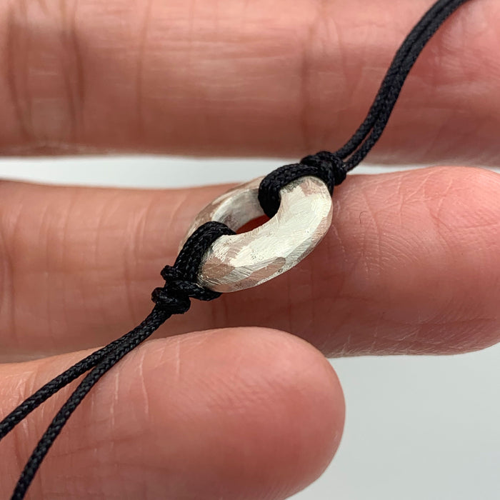 PULSERA DISC PLATA