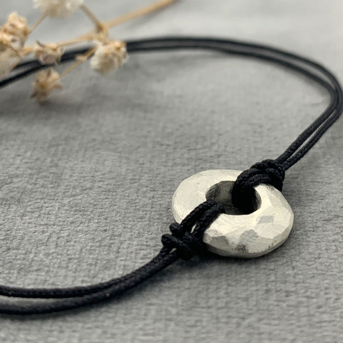 PULSERA DISC PLATA